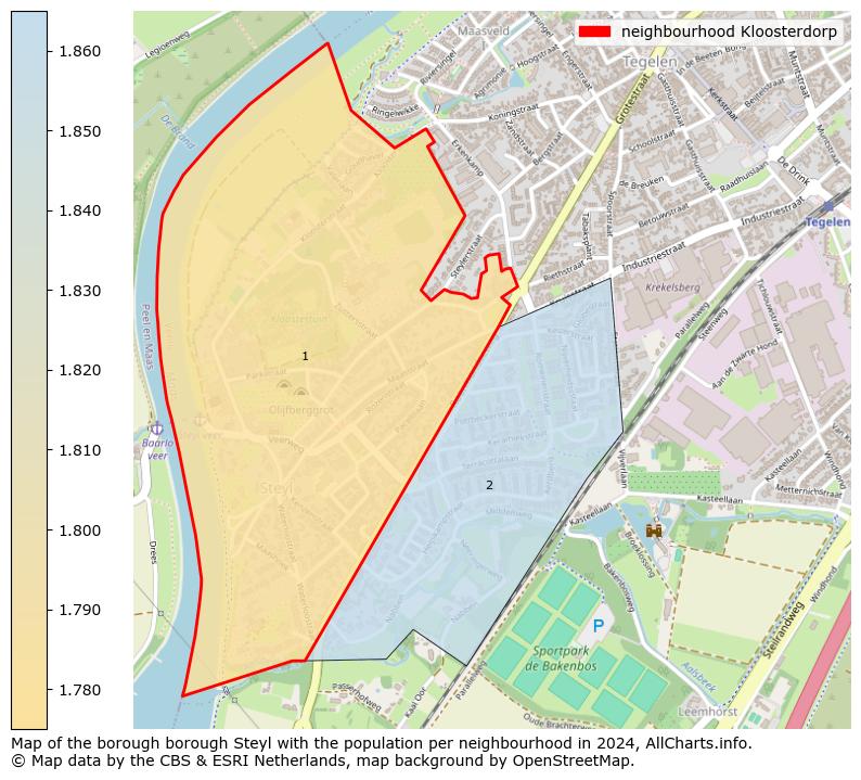 Image of the neighbourhood Kloosterdorp at the map. This image is used as introduction to this page. This page shows a lot of information about the population in the neighbourhood Kloosterdorp (such as the distribution by age groups of the residents, the composition of households, whether inhabitants are natives or Dutch with an immigration background, data about the houses (numbers, types, price development, use, type of property, ...) and more (car ownership, energy consumption, ...) based on open data from the Dutch Central Bureau of Statistics and various other sources!