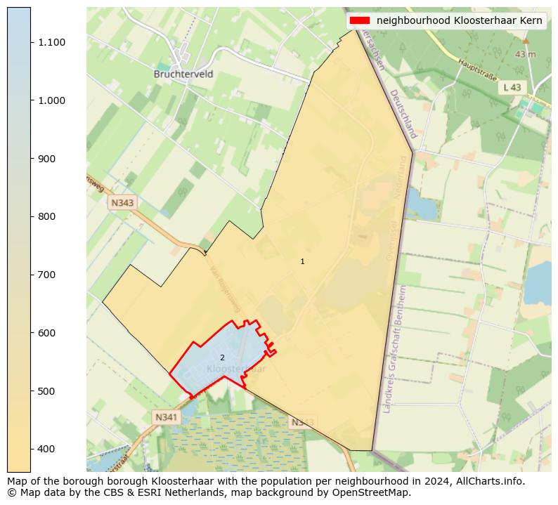 Image of the neighbourhood Kloosterhaar Kern at the map. This image is used as introduction to this page. This page shows a lot of information about the population in the neighbourhood Kloosterhaar Kern (such as the distribution by age groups of the residents, the composition of households, whether inhabitants are natives or Dutch with an immigration background, data about the houses (numbers, types, price development, use, type of property, ...) and more (car ownership, energy consumption, ...) based on open data from the Dutch Central Bureau of Statistics and various other sources!