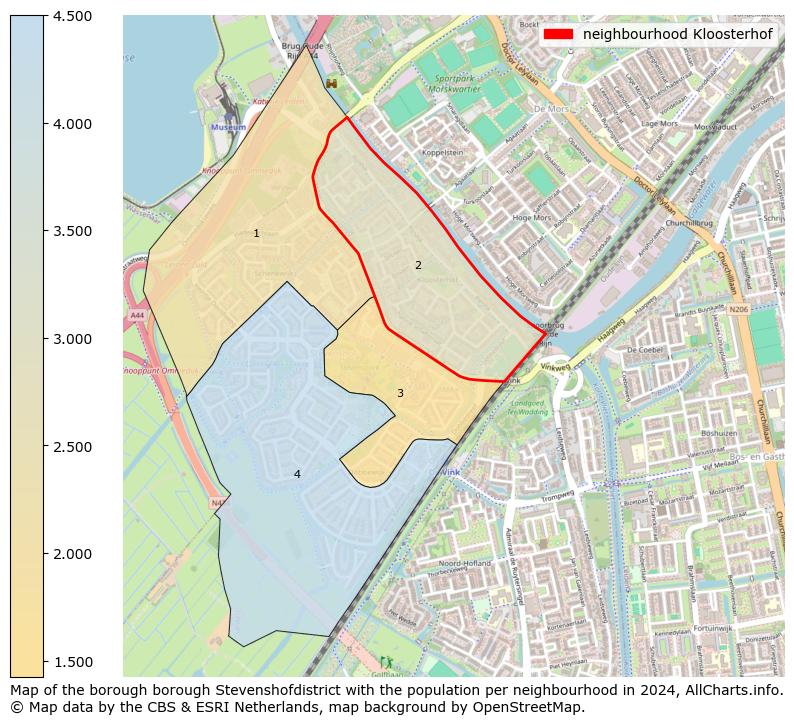 Image of the neighbourhood Kloosterhof at the map. This image is used as introduction to this page. This page shows a lot of information about the population in the neighbourhood Kloosterhof (such as the distribution by age groups of the residents, the composition of households, whether inhabitants are natives or Dutch with an immigration background, data about the houses (numbers, types, price development, use, type of property, ...) and more (car ownership, energy consumption, ...) based on open data from the Dutch Central Bureau of Statistics and various other sources!