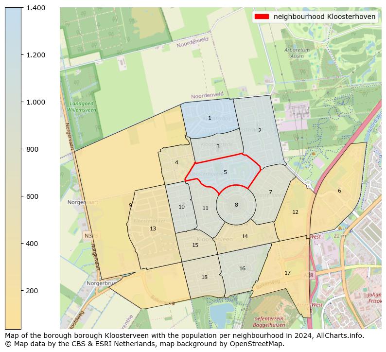 Image of the neighbourhood Kloosterhoven at the map. This image is used as introduction to this page. This page shows a lot of information about the population in the neighbourhood Kloosterhoven (such as the distribution by age groups of the residents, the composition of households, whether inhabitants are natives or Dutch with an immigration background, data about the houses (numbers, types, price development, use, type of property, ...) and more (car ownership, energy consumption, ...) based on open data from the Dutch Central Bureau of Statistics and various other sources!