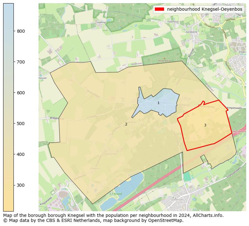 Image of the neighbourhood Knegsel-Oeyenbos at the map. This image is used as introduction to this page. This page shows a lot of information about the population in the neighbourhood Knegsel-Oeyenbos (such as the distribution by age groups of the residents, the composition of households, whether inhabitants are natives or Dutch with an immigration background, data about the houses (numbers, types, price development, use, type of property, ...) and more (car ownership, energy consumption, ...) based on open data from the Dutch Central Bureau of Statistics and various other sources!