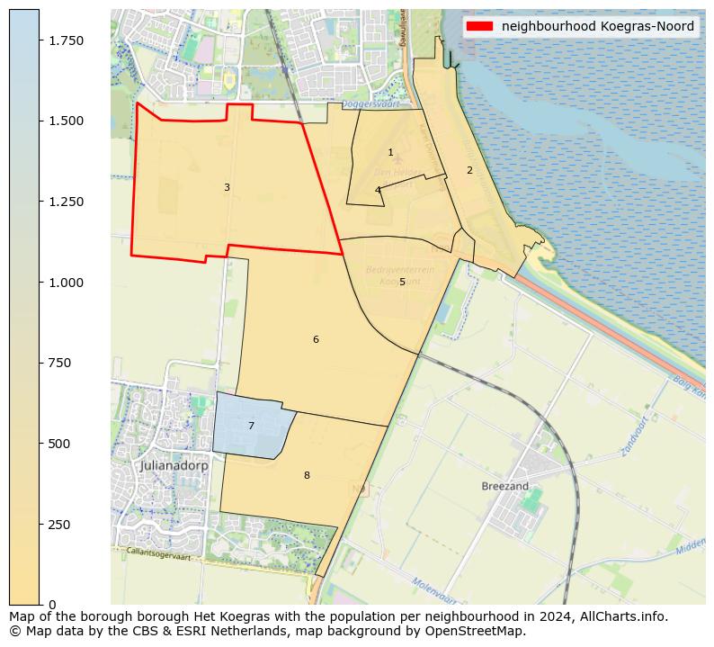 Image of the neighbourhood Koegras-Noord at the map. This image is used as introduction to this page. This page shows a lot of information about the population in the neighbourhood Koegras-Noord (such as the distribution by age groups of the residents, the composition of households, whether inhabitants are natives or Dutch with an immigration background, data about the houses (numbers, types, price development, use, type of property, ...) and more (car ownership, energy consumption, ...) based on open data from the Dutch Central Bureau of Statistics and various other sources!