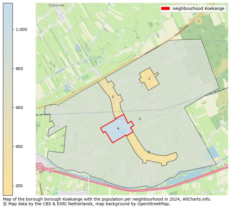 Image of the neighbourhood Koekange at the map. This image is used as introduction to this page. This page shows a lot of information about the population in the neighbourhood Koekange (such as the distribution by age groups of the residents, the composition of households, whether inhabitants are natives or Dutch with an immigration background, data about the houses (numbers, types, price development, use, type of property, ...) and more (car ownership, energy consumption, ...) based on open data from the Dutch Central Bureau of Statistics and various other sources!