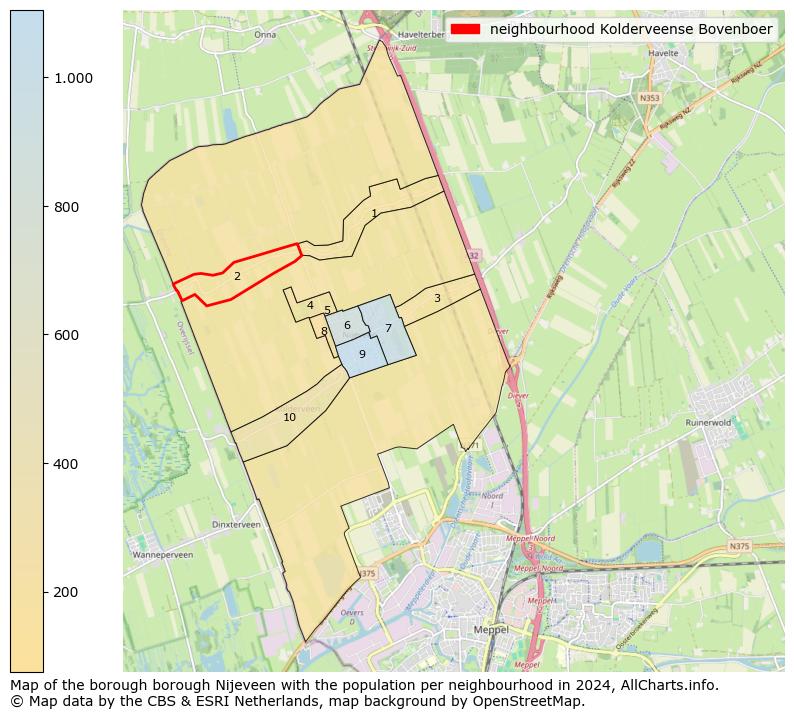 Image of the neighbourhood Kolderveense Bovenboer at the map. This image is used as introduction to this page. This page shows a lot of information about the population in the neighbourhood Kolderveense Bovenboer (such as the distribution by age groups of the residents, the composition of households, whether inhabitants are natives or Dutch with an immigration background, data about the houses (numbers, types, price development, use, type of property, ...) and more (car ownership, energy consumption, ...) based on open data from the Dutch Central Bureau of Statistics and various other sources!