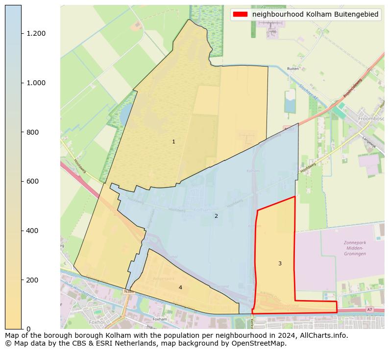 Image of the neighbourhood Kolham Buitengebied at the map. This image is used as introduction to this page. This page shows a lot of information about the population in the neighbourhood Kolham Buitengebied (such as the distribution by age groups of the residents, the composition of households, whether inhabitants are natives or Dutch with an immigration background, data about the houses (numbers, types, price development, use, type of property, ...) and more (car ownership, energy consumption, ...) based on open data from the Dutch Central Bureau of Statistics and various other sources!