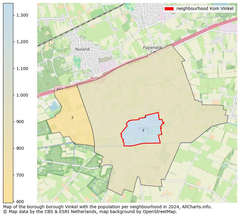 Image of the neighbourhood Kom Vinkel at the map. This image is used as introduction to this page. This page shows a lot of information about the population in the neighbourhood Kom Vinkel (such as the distribution by age groups of the residents, the composition of households, whether inhabitants are natives or Dutch with an immigration background, data about the houses (numbers, types, price development, use, type of property, ...) and more (car ownership, energy consumption, ...) based on open data from the Dutch Central Bureau of Statistics and various other sources!