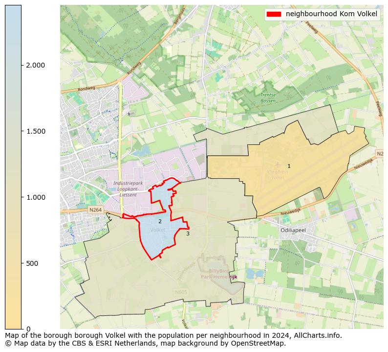 Image of the neighbourhood Kom Volkel at the map. This image is used as introduction to this page. This page shows a lot of information about the population in the neighbourhood Kom Volkel (such as the distribution by age groups of the residents, the composition of households, whether inhabitants are natives or Dutch with an immigration background, data about the houses (numbers, types, price development, use, type of property, ...) and more (car ownership, energy consumption, ...) based on open data from the Dutch Central Bureau of Statistics and various other sources!