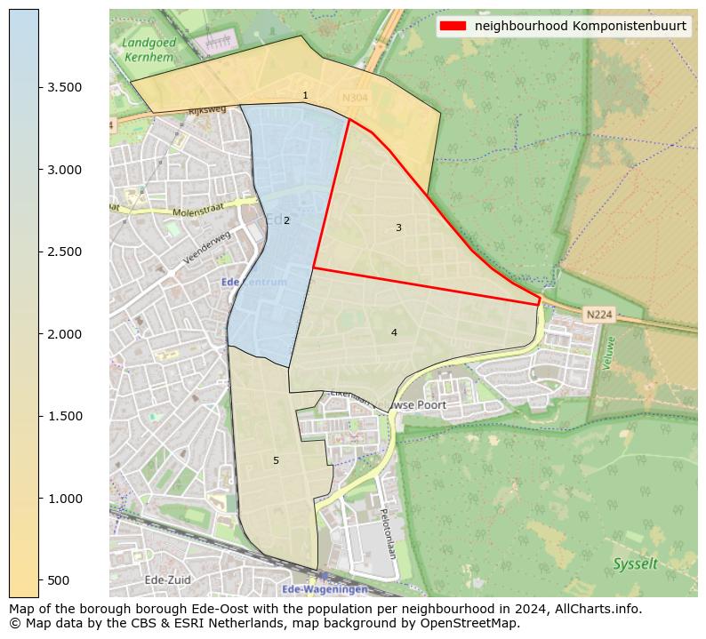 Image of the neighbourhood Komponistenbuurt at the map. This image is used as introduction to this page. This page shows a lot of information about the population in the neighbourhood Komponistenbuurt (such as the distribution by age groups of the residents, the composition of households, whether inhabitants are natives or Dutch with an immigration background, data about the houses (numbers, types, price development, use, type of property, ...) and more (car ownership, energy consumption, ...) based on open data from the Dutch Central Bureau of Statistics and various other sources!