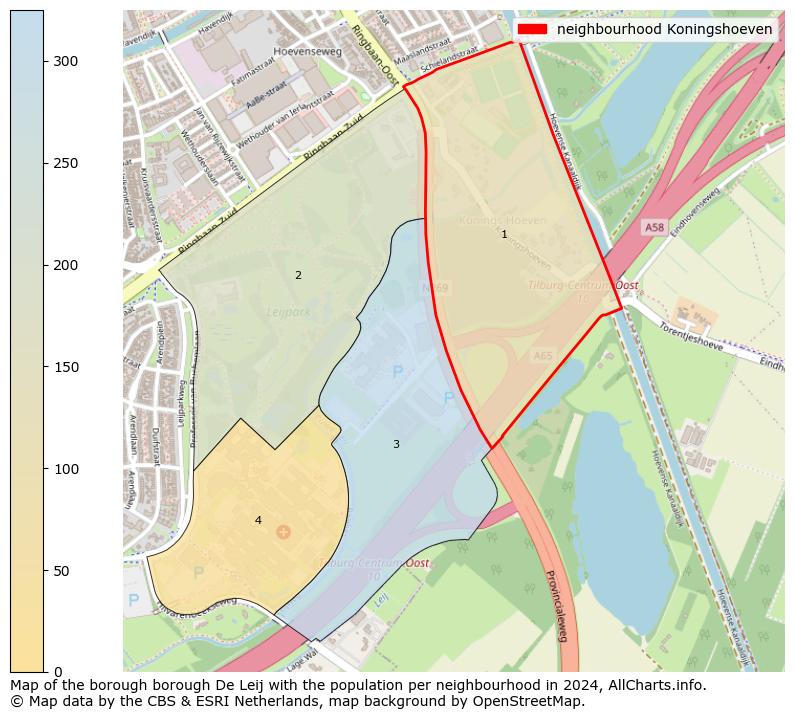 Image of the neighbourhood Koningshoeven at the map. This image is used as introduction to this page. This page shows a lot of information about the population in the neighbourhood Koningshoeven (such as the distribution by age groups of the residents, the composition of households, whether inhabitants are natives or Dutch with an immigration background, data about the houses (numbers, types, price development, use, type of property, ...) and more (car ownership, energy consumption, ...) based on open data from the Dutch Central Bureau of Statistics and various other sources!