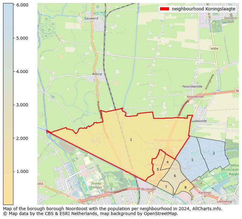 Image of the neighbourhood Koningslaagte at the map. This image is used as introduction to this page. This page shows a lot of information about the population in the neighbourhood Koningslaagte (such as the distribution by age groups of the residents, the composition of households, whether inhabitants are natives or Dutch with an immigration background, data about the houses (numbers, types, price development, use, type of property, ...) and more (car ownership, energy consumption, ...) based on open data from the Dutch Central Bureau of Statistics and various other sources!