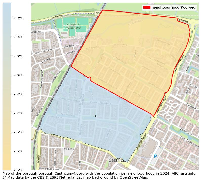 Image of the neighbourhood Kooiweg at the map. This image is used as introduction to this page. This page shows a lot of information about the population in the neighbourhood Kooiweg (such as the distribution by age groups of the residents, the composition of households, whether inhabitants are natives or Dutch with an immigration background, data about the houses (numbers, types, price development, use, type of property, ...) and more (car ownership, energy consumption, ...) based on open data from the Dutch Central Bureau of Statistics and various other sources!