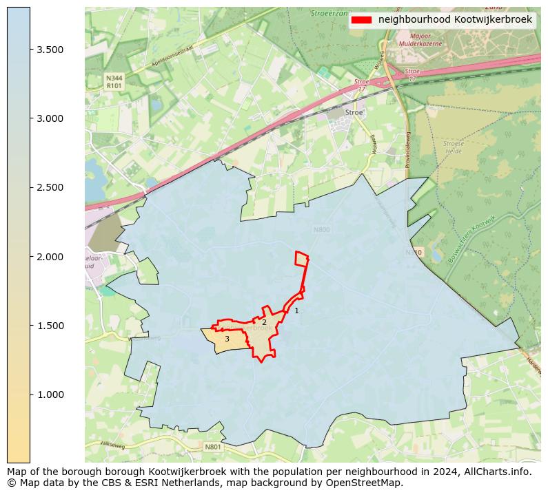 Image of the neighbourhood Kootwijkerbroek at the map. This image is used as introduction to this page. This page shows a lot of information about the population in the neighbourhood Kootwijkerbroek (such as the distribution by age groups of the residents, the composition of households, whether inhabitants are natives or Dutch with an immigration background, data about the houses (numbers, types, price development, use, type of property, ...) and more (car ownership, energy consumption, ...) based on open data from the Dutch Central Bureau of Statistics and various other sources!