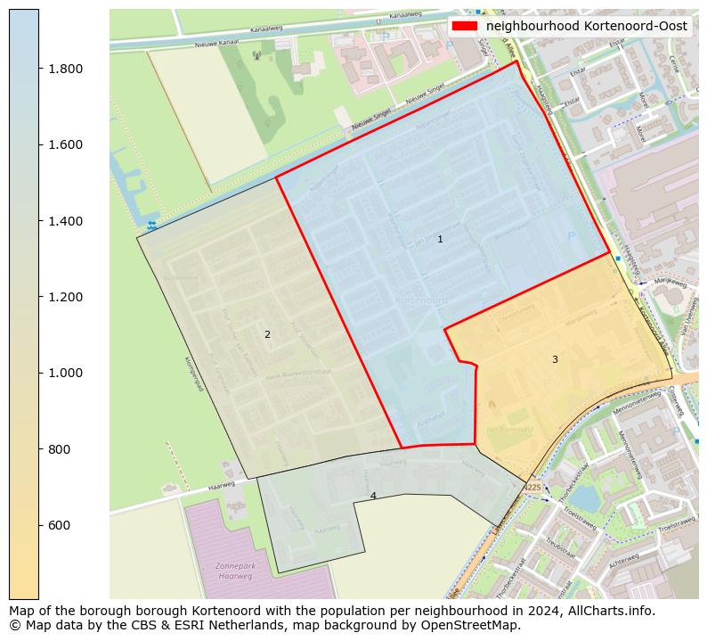 Image of the neighbourhood Kortenoord-Oost at the map. This image is used as introduction to this page. This page shows a lot of information about the population in the neighbourhood Kortenoord-Oost (such as the distribution by age groups of the residents, the composition of households, whether inhabitants are natives or Dutch with an immigration background, data about the houses (numbers, types, price development, use, type of property, ...) and more (car ownership, energy consumption, ...) based on open data from the Dutch Central Bureau of Statistics and various other sources!