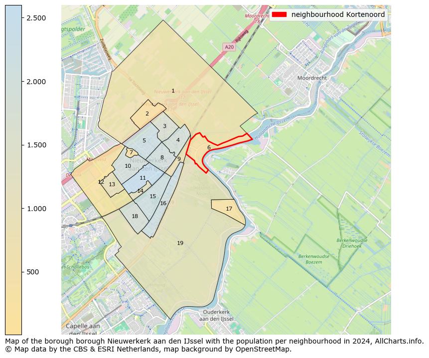 Image of the neighbourhood Kortenoord at the map. This image is used as introduction to this page. This page shows a lot of information about the population in the neighbourhood Kortenoord (such as the distribution by age groups of the residents, the composition of households, whether inhabitants are natives or Dutch with an immigration background, data about the houses (numbers, types, price development, use, type of property, ...) and more (car ownership, energy consumption, ...) based on open data from the Dutch Central Bureau of Statistics and various other sources!