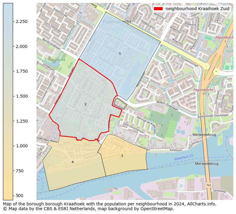 Image of the neighbourhood Kraaihoek Zuid at the map. This image is used as introduction to this page. This page shows a lot of information about the population in the neighbourhood Kraaihoek Zuid (such as the distribution by age groups of the residents, the composition of households, whether inhabitants are natives or Dutch with an immigration background, data about the houses (numbers, types, price development, use, type of property, ...) and more (car ownership, energy consumption, ...) based on open data from the Dutch Central Bureau of Statistics and various other sources!