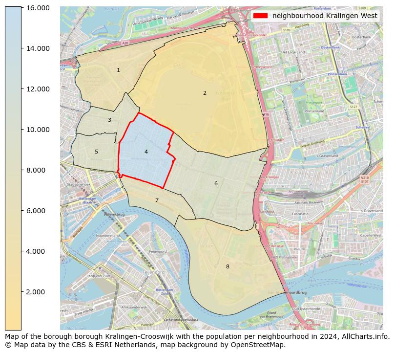 Image of the neighbourhood Kralingen West at the map. This image is used as introduction to this page. This page shows a lot of information about the population in the neighbourhood Kralingen West (such as the distribution by age groups of the residents, the composition of households, whether inhabitants are natives or Dutch with an immigration background, data about the houses (numbers, types, price development, use, type of property, ...) and more (car ownership, energy consumption, ...) based on open data from the Dutch Central Bureau of Statistics and various other sources!