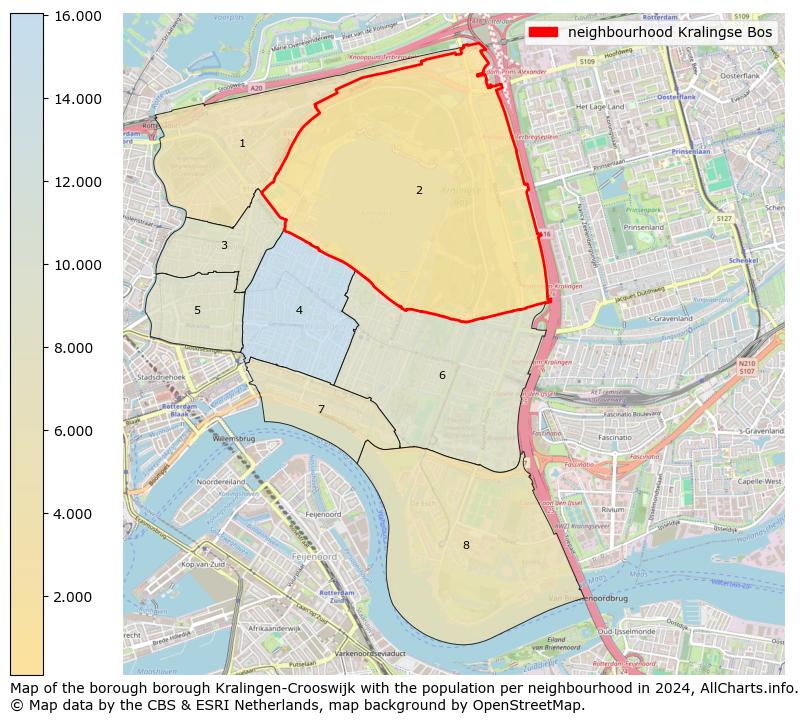 Image of the neighbourhood Kralingse Bos at the map. This image is used as introduction to this page. This page shows a lot of information about the population in the neighbourhood Kralingse Bos (such as the distribution by age groups of the residents, the composition of households, whether inhabitants are natives or Dutch with an immigration background, data about the houses (numbers, types, price development, use, type of property, ...) and more (car ownership, energy consumption, ...) based on open data from the Dutch Central Bureau of Statistics and various other sources!