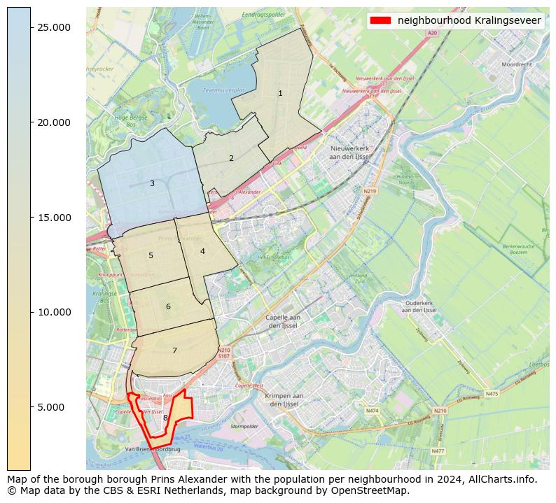 Image of the neighbourhood Kralingseveer at the map. This image is used as introduction to this page. This page shows a lot of information about the population in the neighbourhood Kralingseveer (such as the distribution by age groups of the residents, the composition of households, whether inhabitants are natives or Dutch with an immigration background, data about the houses (numbers, types, price development, use, type of property, ...) and more (car ownership, energy consumption, ...) based on open data from the Dutch Central Bureau of Statistics and various other sources!