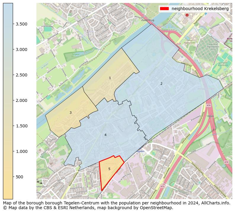 Image of the neighbourhood Krekelsberg at the map. This image is used as introduction to this page. This page shows a lot of information about the population in the neighbourhood Krekelsberg (such as the distribution by age groups of the residents, the composition of households, whether inhabitants are natives or Dutch with an immigration background, data about the houses (numbers, types, price development, use, type of property, ...) and more (car ownership, energy consumption, ...) based on open data from the Dutch Central Bureau of Statistics and various other sources!