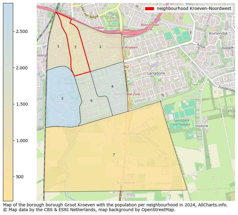 Image of the neighbourhood Kroeven-Noordwest at the map. This image is used as introduction to this page. This page shows a lot of information about the population in the neighbourhood Kroeven-Noordwest (such as the distribution by age groups of the residents, the composition of households, whether inhabitants are natives or Dutch with an immigration background, data about the houses (numbers, types, price development, use, type of property, ...) and more (car ownership, energy consumption, ...) based on open data from the Dutch Central Bureau of Statistics and various other sources!