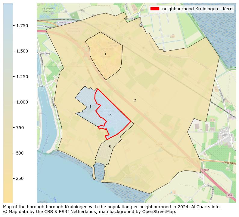 Image of the neighbourhood Kruiningen - Kern at the map. This image is used as introduction to this page. This page shows a lot of information about the population in the neighbourhood Kruiningen - Kern (such as the distribution by age groups of the residents, the composition of households, whether inhabitants are natives or Dutch with an immigration background, data about the houses (numbers, types, price development, use, type of property, ...) and more (car ownership, energy consumption, ...) based on open data from the Dutch Central Bureau of Statistics and various other sources!