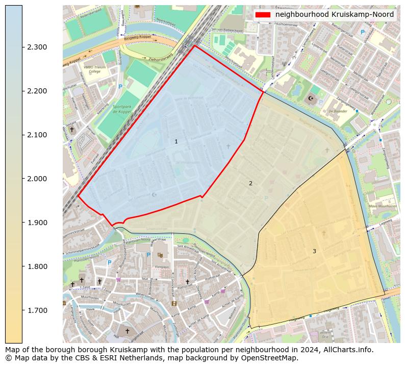 Image of the neighbourhood Kruiskamp-Noord at the map. This image is used as introduction to this page. This page shows a lot of information about the population in the neighbourhood Kruiskamp-Noord (such as the distribution by age groups of the residents, the composition of households, whether inhabitants are natives or Dutch with an immigration background, data about the houses (numbers, types, price development, use, type of property, ...) and more (car ownership, energy consumption, ...) based on open data from the Dutch Central Bureau of Statistics and various other sources!