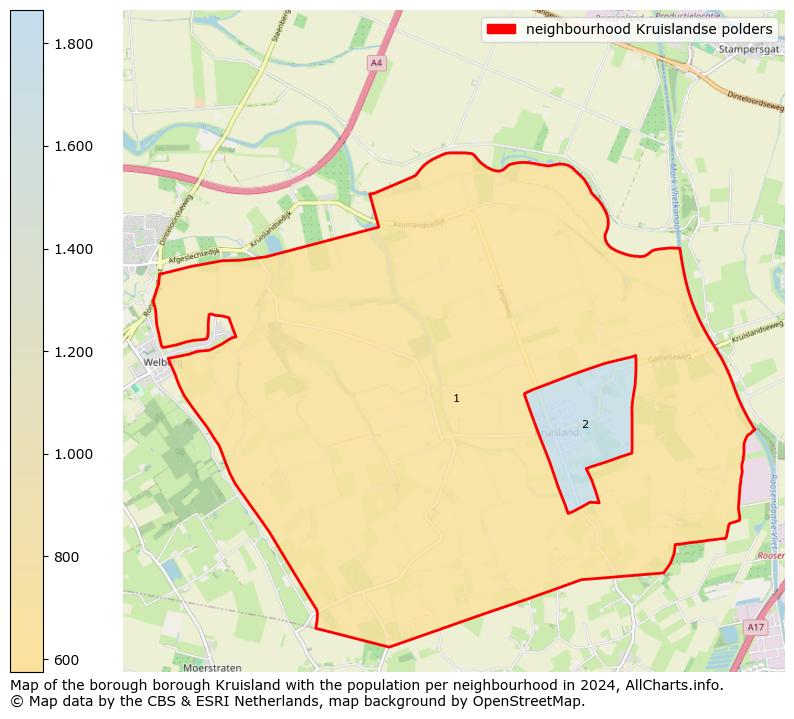 Image of the neighbourhood Kruislandse polders at the map. This image is used as introduction to this page. This page shows a lot of information about the population in the neighbourhood Kruislandse polders (such as the distribution by age groups of the residents, the composition of households, whether inhabitants are natives or Dutch with an immigration background, data about the houses (numbers, types, price development, use, type of property, ...) and more (car ownership, energy consumption, ...) based on open data from the Dutch Central Bureau of Statistics and various other sources!