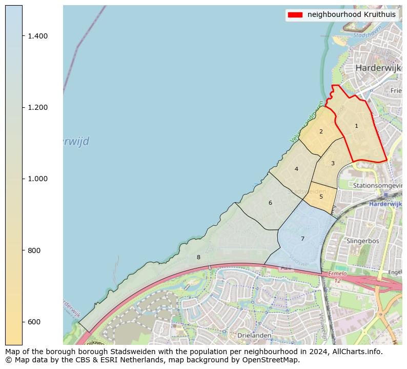 Image of the neighbourhood Kruithuis at the map. This image is used as introduction to this page. This page shows a lot of information about the population in the neighbourhood Kruithuis (such as the distribution by age groups of the residents, the composition of households, whether inhabitants are natives or Dutch with an immigration background, data about the houses (numbers, types, price development, use, type of property, ...) and more (car ownership, energy consumption, ...) based on open data from the Dutch Central Bureau of Statistics and various other sources!