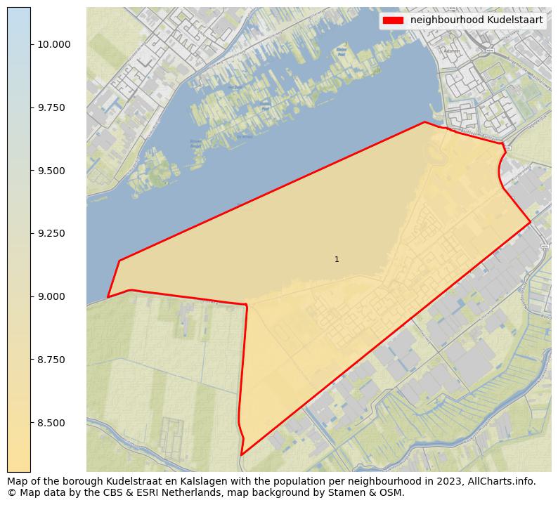Map of the borough Kudelstraat en Kalslagen with the population per neighbourhood in 2023. This page shows a lot of information about residents (such as the distribution by age groups, family composition, gender, native or Dutch with an immigration background, ...), homes (numbers, types, price development, use, type of property, ...) and more (car ownership, energy consumption, ...) based on open data from the Dutch Central Bureau of Statistics and various other sources!
