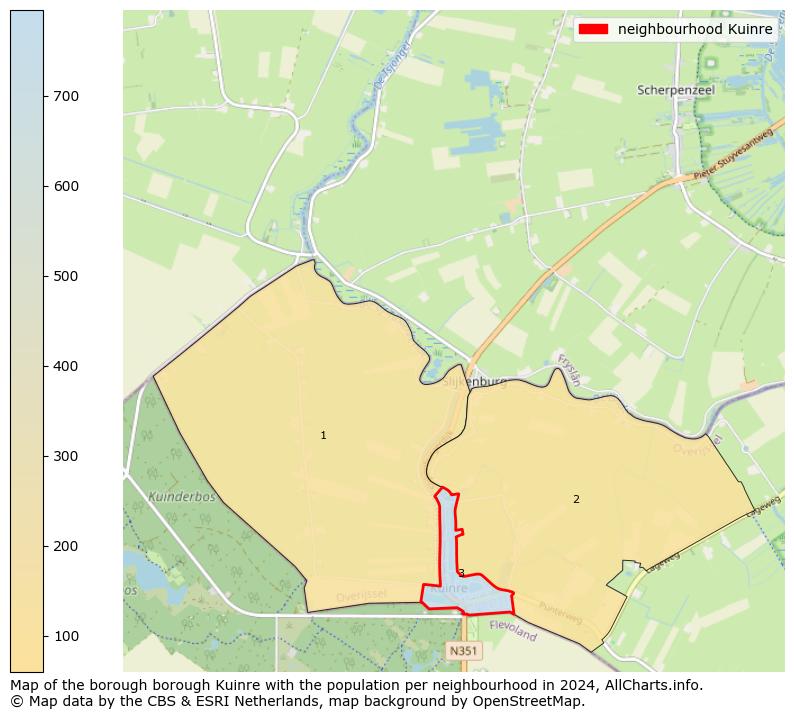 Image of the neighbourhood Kuinre at the map. This image is used as introduction to this page. This page shows a lot of information about the population in the neighbourhood Kuinre (such as the distribution by age groups of the residents, the composition of households, whether inhabitants are natives or Dutch with an immigration background, data about the houses (numbers, types, price development, use, type of property, ...) and more (car ownership, energy consumption, ...) based on open data from the Dutch Central Bureau of Statistics and various other sources!