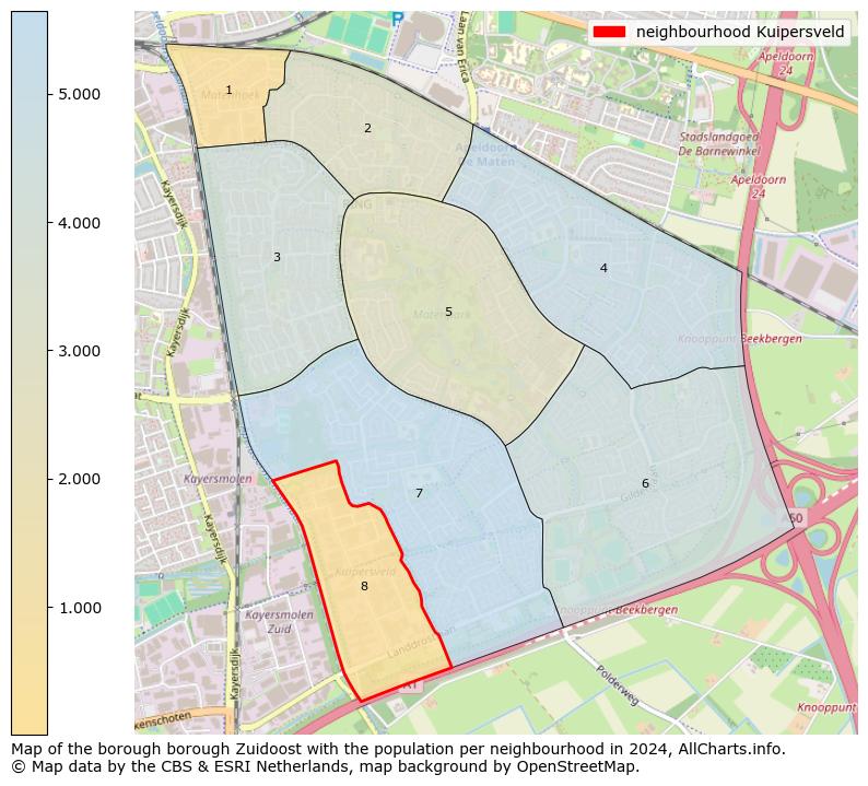 Image of the neighbourhood Kuipersveld at the map. This image is used as introduction to this page. This page shows a lot of information about the population in the neighbourhood Kuipersveld (such as the distribution by age groups of the residents, the composition of households, whether inhabitants are natives or Dutch with an immigration background, data about the houses (numbers, types, price development, use, type of property, ...) and more (car ownership, energy consumption, ...) based on open data from the Dutch Central Bureau of Statistics and various other sources!