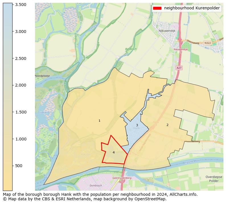 Image of the neighbourhood Kurenpolder at the map. This image is used as introduction to this page. This page shows a lot of information about the population in the neighbourhood Kurenpolder (such as the distribution by age groups of the residents, the composition of households, whether inhabitants are natives or Dutch with an immigration background, data about the houses (numbers, types, price development, use, type of property, ...) and more (car ownership, energy consumption, ...) based on open data from the Dutch Central Bureau of Statistics and various other sources!