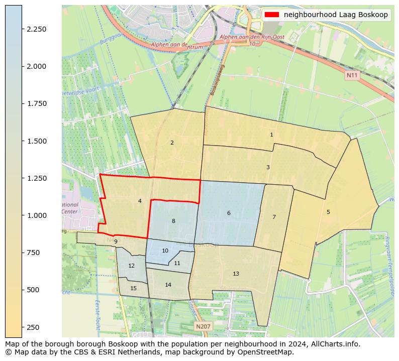 Image of the neighbourhood Laag Boskoop at the map. This image is used as introduction to this page. This page shows a lot of information about the population in the neighbourhood Laag Boskoop (such as the distribution by age groups of the residents, the composition of households, whether inhabitants are natives or Dutch with an immigration background, data about the houses (numbers, types, price development, use, type of property, ...) and more (car ownership, energy consumption, ...) based on open data from the Dutch Central Bureau of Statistics and various other sources!