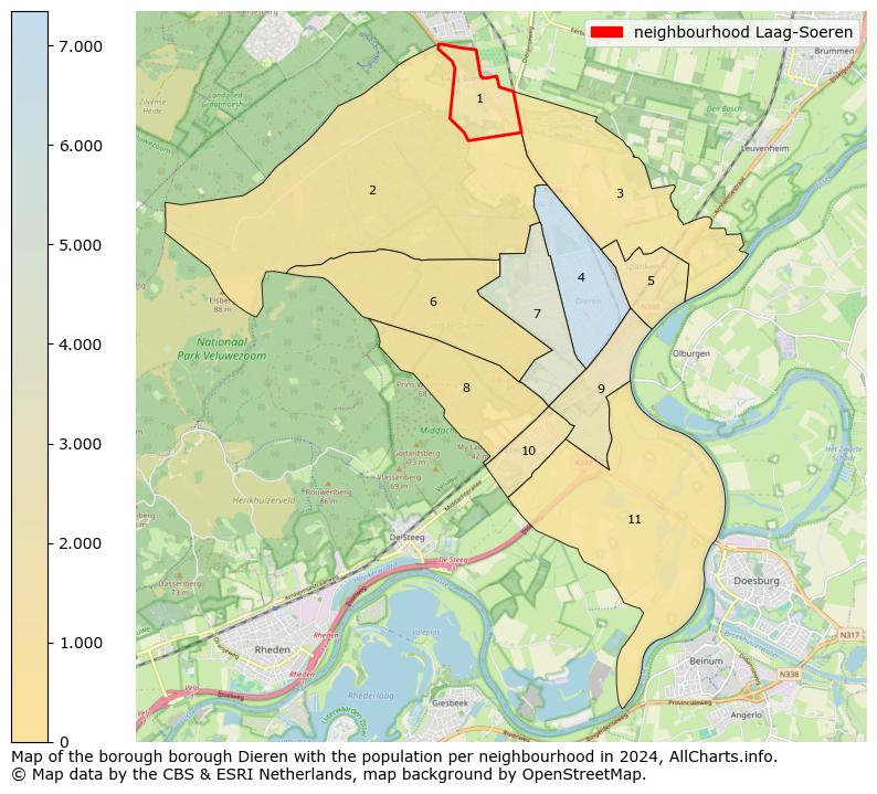 Image of the neighbourhood Laag-Soeren at the map. This image is used as introduction to this page. This page shows a lot of information about the population in the neighbourhood Laag-Soeren (such as the distribution by age groups of the residents, the composition of households, whether inhabitants are natives or Dutch with an immigration background, data about the houses (numbers, types, price development, use, type of property, ...) and more (car ownership, energy consumption, ...) based on open data from the Dutch Central Bureau of Statistics and various other sources!