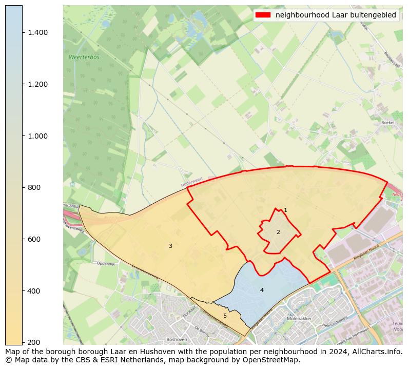 Image of the neighbourhood Laar buitengebied at the map. This image is used as introduction to this page. This page shows a lot of information about the population in the neighbourhood Laar buitengebied (such as the distribution by age groups of the residents, the composition of households, whether inhabitants are natives or Dutch with an immigration background, data about the houses (numbers, types, price development, use, type of property, ...) and more (car ownership, energy consumption, ...) based on open data from the Dutch Central Bureau of Statistics and various other sources!