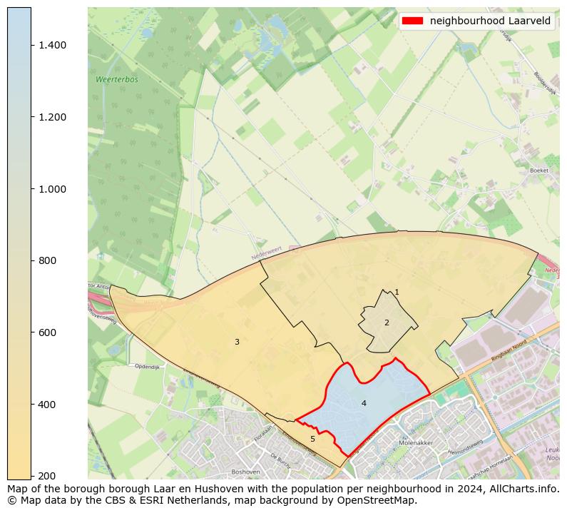 Image of the neighbourhood Laarveld at the map. This image is used as introduction to this page. This page shows a lot of information about the population in the neighbourhood Laarveld (such as the distribution by age groups of the residents, the composition of households, whether inhabitants are natives or Dutch with an immigration background, data about the houses (numbers, types, price development, use, type of property, ...) and more (car ownership, energy consumption, ...) based on open data from the Dutch Central Bureau of Statistics and various other sources!