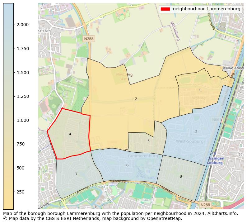 Image of the neighbourhood Lammerenburg at the map. This image is used as introduction to this page. This page shows a lot of information about the population in the neighbourhood Lammerenburg (such as the distribution by age groups of the residents, the composition of households, whether inhabitants are natives or Dutch with an immigration background, data about the houses (numbers, types, price development, use, type of property, ...) and more (car ownership, energy consumption, ...) based on open data from the Dutch Central Bureau of Statistics and various other sources!