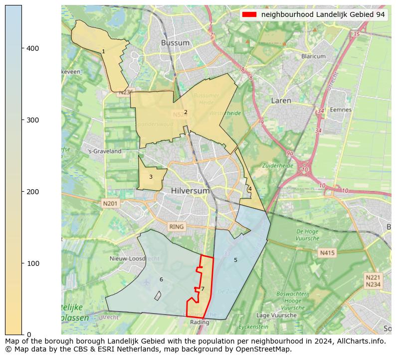 Image of the neighbourhood Landelijk Gebied 94 at the map. This image is used as introduction to this page. This page shows a lot of information about the population in the neighbourhood Landelijk Gebied 94 (such as the distribution by age groups of the residents, the composition of households, whether inhabitants are natives or Dutch with an immigration background, data about the houses (numbers, types, price development, use, type of property, ...) and more (car ownership, energy consumption, ...) based on open data from the Dutch Central Bureau of Statistics and various other sources!