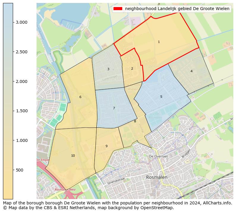 Image of the neighbourhood Landelijk gebied De Groote Wielen at the map. This image is used as introduction to this page. This page shows a lot of information about the population in the neighbourhood Landelijk gebied De Groote Wielen (such as the distribution by age groups of the residents, the composition of households, whether inhabitants are natives or Dutch with an immigration background, data about the houses (numbers, types, price development, use, type of property, ...) and more (car ownership, energy consumption, ...) based on open data from the Dutch Central Bureau of Statistics and various other sources!