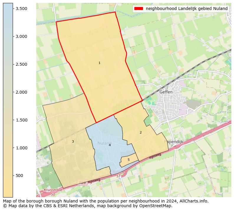 Image of the neighbourhood Landelijk gebied Nuland at the map. This image is used as introduction to this page. This page shows a lot of information about the population in the neighbourhood Landelijk gebied Nuland (such as the distribution by age groups of the residents, the composition of households, whether inhabitants are natives or Dutch with an immigration background, data about the houses (numbers, types, price development, use, type of property, ...) and more (car ownership, energy consumption, ...) based on open data from the Dutch Central Bureau of Statistics and various other sources!