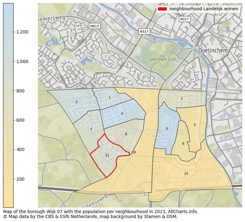Map of the borough Wijk 07 with the population per neighbourhood in 2023. This page shows a lot of information about residents (such as the distribution by age groups, family composition, gender, native or Dutch with an immigration background, ...), homes (numbers, types, price development, use, type of property, ...) and more (car ownership, energy consumption, ...) based on open data from the Dutch Central Bureau of Statistics and various other sources!