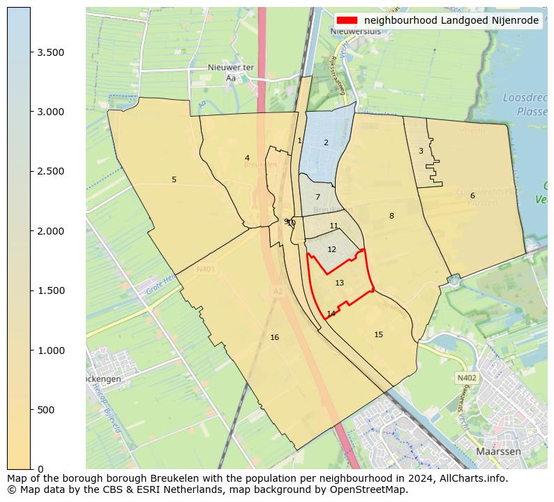 Image of the neighbourhood Landgoed Nijenrode at the map. This image is used as introduction to this page. This page shows a lot of information about the population in the neighbourhood Landgoed Nijenrode (such as the distribution by age groups of the residents, the composition of households, whether inhabitants are natives or Dutch with an immigration background, data about the houses (numbers, types, price development, use, type of property, ...) and more (car ownership, energy consumption, ...) based on open data from the Dutch Central Bureau of Statistics and various other sources!