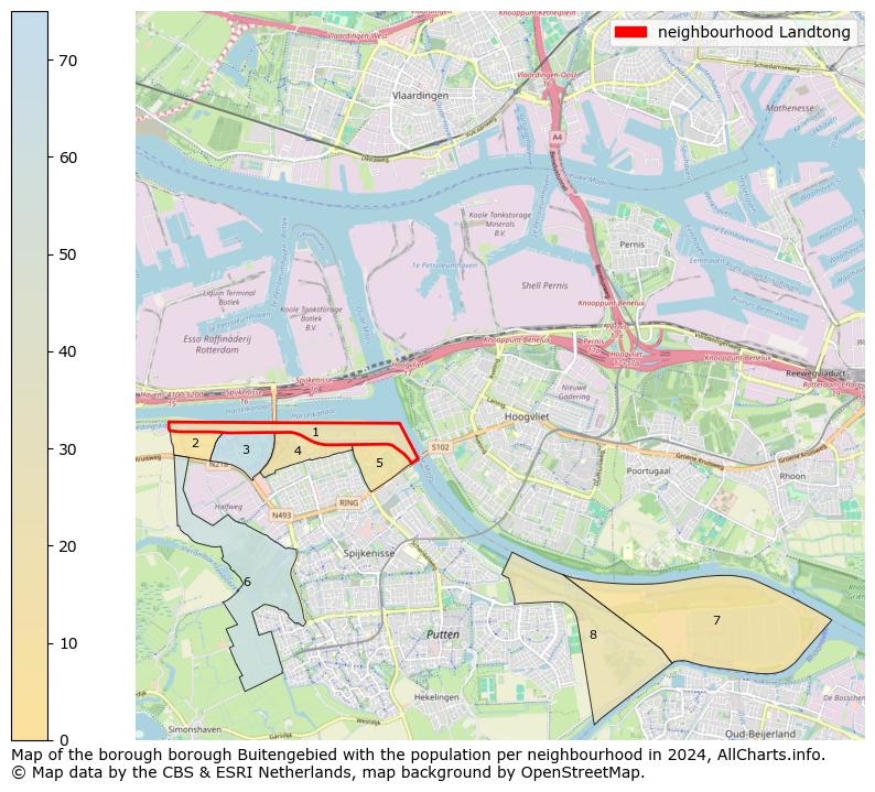 Image of the neighbourhood Landtong at the map. This image is used as introduction to this page. This page shows a lot of information about the population in the neighbourhood Landtong (such as the distribution by age groups of the residents, the composition of households, whether inhabitants are natives or Dutch with an immigration background, data about the houses (numbers, types, price development, use, type of property, ...) and more (car ownership, energy consumption, ...) based on open data from the Dutch Central Bureau of Statistics and various other sources!