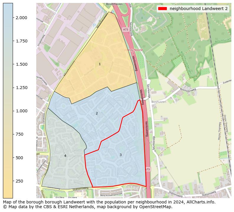 Image of the neighbourhood Landweert 2 at the map. This image is used as introduction to this page. This page shows a lot of information about the population in the neighbourhood Landweert 2 (such as the distribution by age groups of the residents, the composition of households, whether inhabitants are natives or Dutch with an immigration background, data about the houses (numbers, types, price development, use, type of property, ...) and more (car ownership, energy consumption, ...) based on open data from the Dutch Central Bureau of Statistics and various other sources!