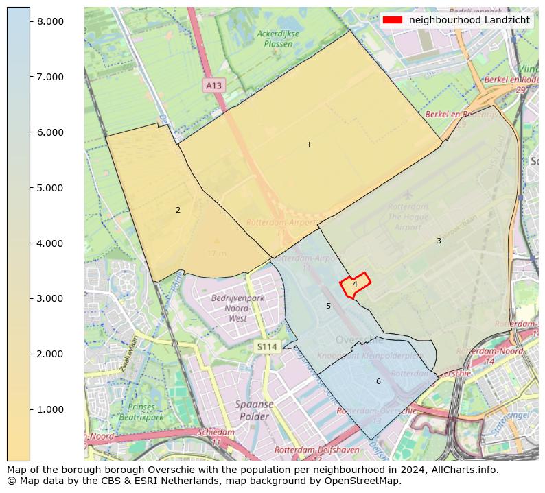 Image of the neighbourhood Landzicht at the map. This image is used as introduction to this page. This page shows a lot of information about the population in the neighbourhood Landzicht (such as the distribution by age groups of the residents, the composition of households, whether inhabitants are natives or Dutch with an immigration background, data about the houses (numbers, types, price development, use, type of property, ...) and more (car ownership, energy consumption, ...) based on open data from the Dutch Central Bureau of Statistics and various other sources!