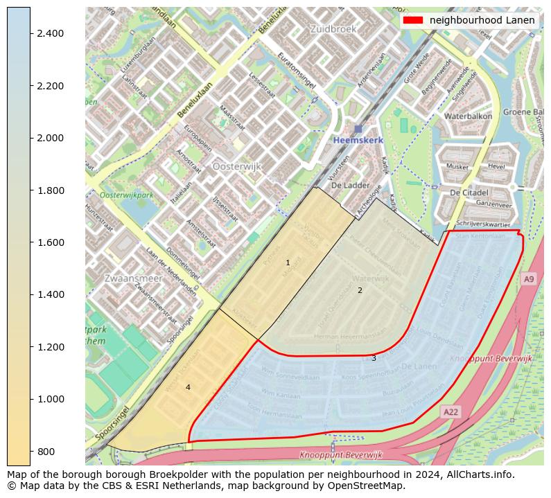 Image of the neighbourhood Lanen at the map. This image is used as introduction to this page. This page shows a lot of information about the population in the neighbourhood Lanen (such as the distribution by age groups of the residents, the composition of households, whether inhabitants are natives or Dutch with an immigration background, data about the houses (numbers, types, price development, use, type of property, ...) and more (car ownership, energy consumption, ...) based on open data from the Dutch Central Bureau of Statistics and various other sources!