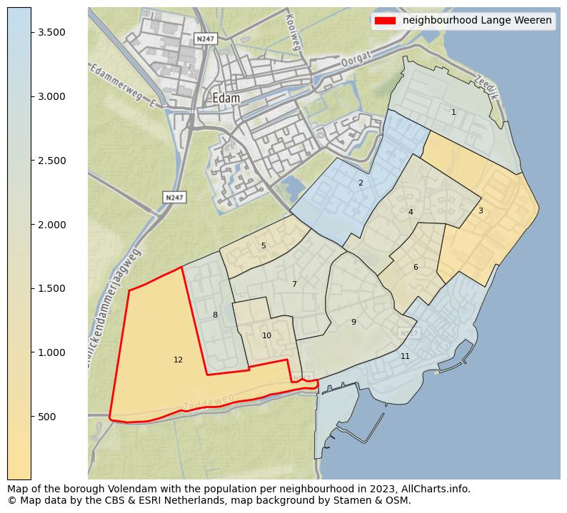 Map of the borough Volendam with the population per neighbourhood in 2023. This page shows a lot of information about residents (such as the distribution by age groups, family composition, gender, native or Dutch with an immigration background, ...), homes (numbers, types, price development, use, type of property, ...) and more (car ownership, energy consumption, ...) based on open data from the Dutch Central Bureau of Statistics and various other sources!