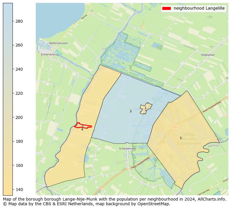 Image of the neighbourhood Langelille at the map. This image is used as introduction to this page. This page shows a lot of information about the population in the neighbourhood Langelille (such as the distribution by age groups of the residents, the composition of households, whether inhabitants are natives or Dutch with an immigration background, data about the houses (numbers, types, price development, use, type of property, ...) and more (car ownership, energy consumption, ...) based on open data from the Dutch Central Bureau of Statistics and various other sources!