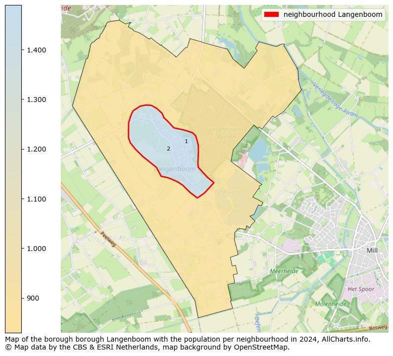 Image of the neighbourhood Langenboom at the map. This image is used as introduction to this page. This page shows a lot of information about the population in the neighbourhood Langenboom (such as the distribution by age groups of the residents, the composition of households, whether inhabitants are natives or Dutch with an immigration background, data about the houses (numbers, types, price development, use, type of property, ...) and more (car ownership, energy consumption, ...) based on open data from the Dutch Central Bureau of Statistics and various other sources!