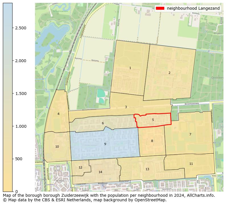 Image of the neighbourhood Langezand at the map. This image is used as introduction to this page. This page shows a lot of information about the population in the neighbourhood Langezand (such as the distribution by age groups of the residents, the composition of households, whether inhabitants are natives or Dutch with an immigration background, data about the houses (numbers, types, price development, use, type of property, ...) and more (car ownership, energy consumption, ...) based on open data from the Dutch Central Bureau of Statistics and various other sources!